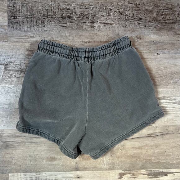 Talentless Charcoal Gray Sweat Shorts Size S Elastic Waist Lounge Minimal - Picture 3 of 7